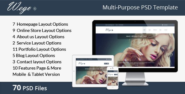 Wego | Multi-Purpose PSD Template