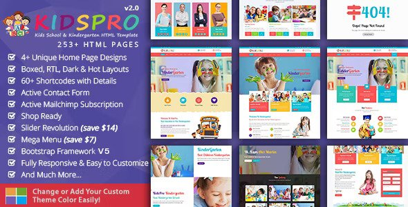 Kidspro – Education Course HTML Template