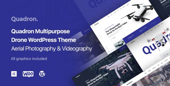 Qua-Drone -  Drone, UAV, Video Pilot WordPress Theme