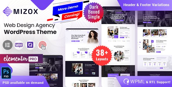 Mizox - Digital Agency WordPress