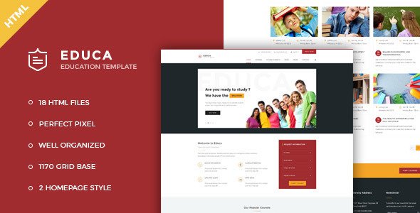 Educa - Education & Courses HTML Template
