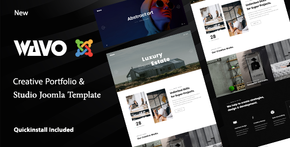 Wavo - Joomla 6 Creative Portfolio & Agency Template