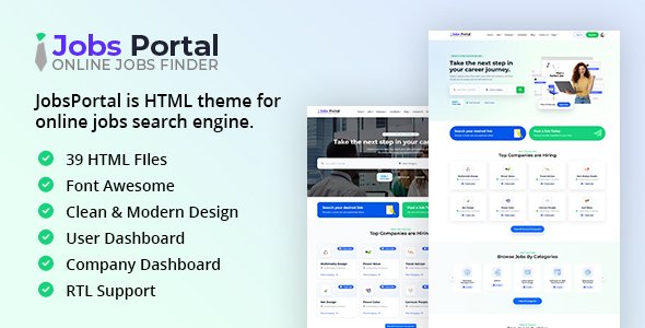 Jobs Portal - Business HTML Template