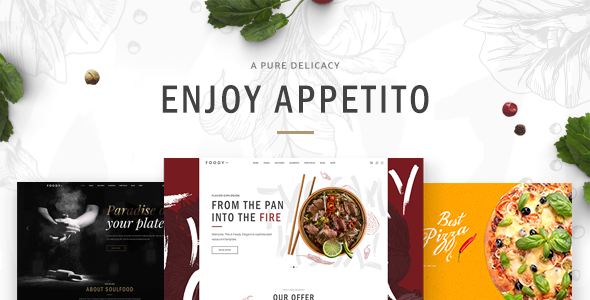Appetito - Fast Food Restaurants & Cafés WordPress Theme