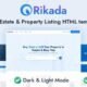 Rikada - Modern Real Estate HTML Template with Light & Dark Mode