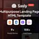 Sasly - Multipurpose Landing Page HTML Template