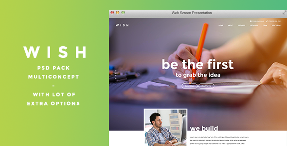 WISH - Multi Purpose PSD Template