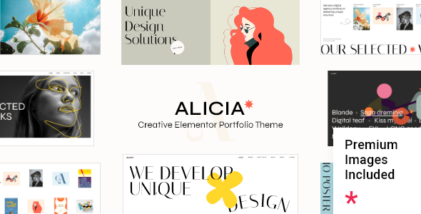 Alicia - Elementor Portfolio WordPress Theme