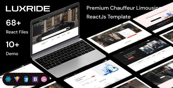 Luxride – Transport and Car Hire ReactJs Template