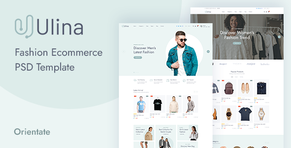 Ulina - Fashion Ecommerce Psd Template