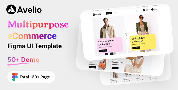 Avelio - Multipurpose eCommerce Figma UI Template