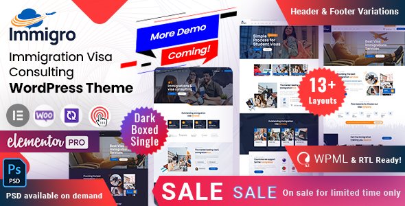 Immigro - Immigration Visa WordPress