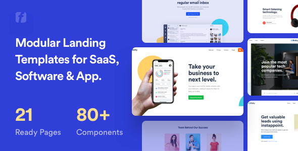 Finity – Landing Page Template for SaaS, Startup & Agency