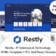 Restly – IT Solutions & Technology HTML And  React Template + RTL