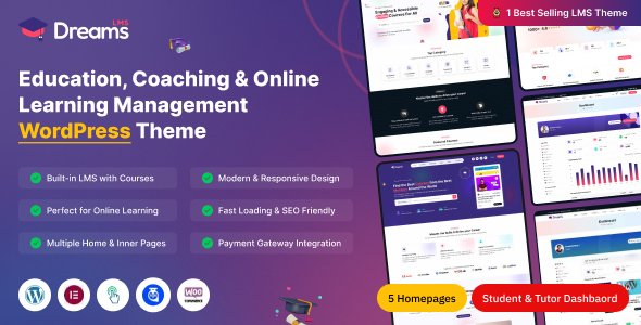 Dreams LMS - LMS and Online Learning Education WordPress Theme