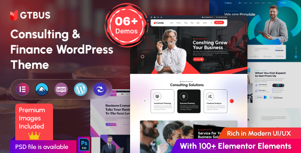 GTBUS - Business Consulting WordPress Theme