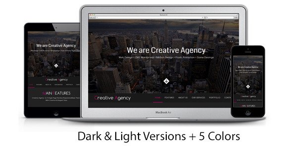 Creative Agency One Page Multipurpose Muse Template