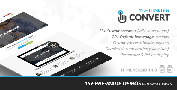 Convert | HTML Responsive Multi-Purpose Site Template