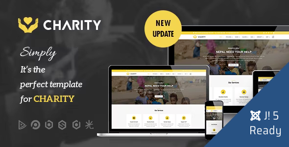 Charity - Nonprofit, Fundraising Joomla Template
