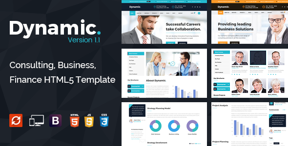 Dynamic – Consulting, Finance HTML5 Template