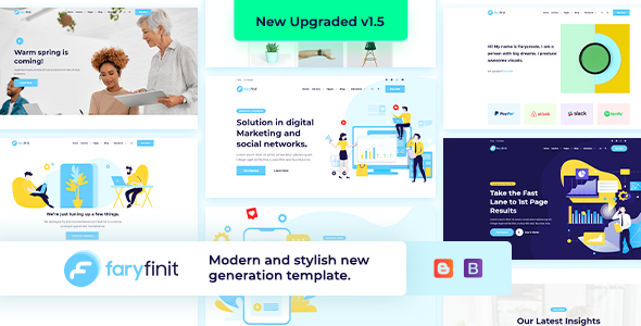 Faryfinit - Multipurpose Blogger Template