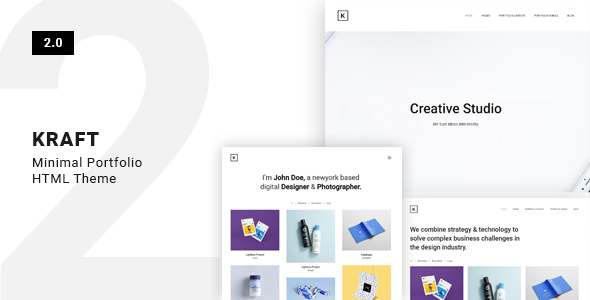 Kraft - Minimal Portfolio Template