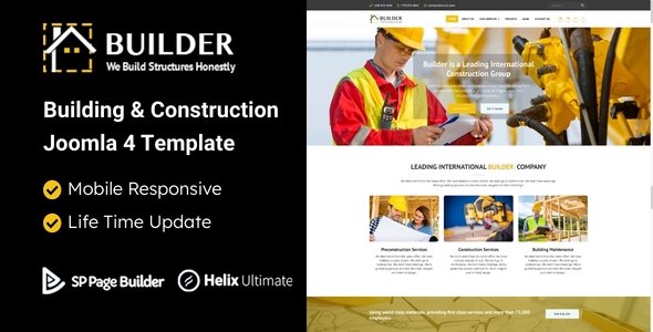 Builder - Building & Construction Joomla Template