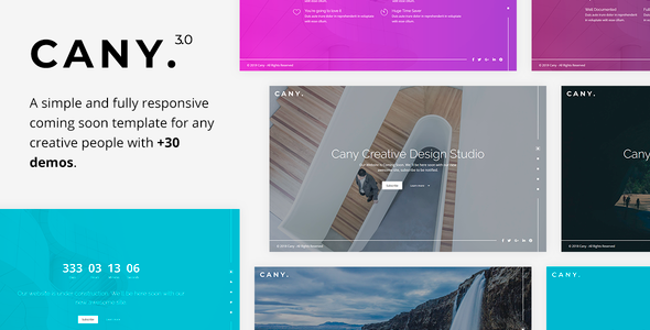 Cany - Responsive Coming Soon Template