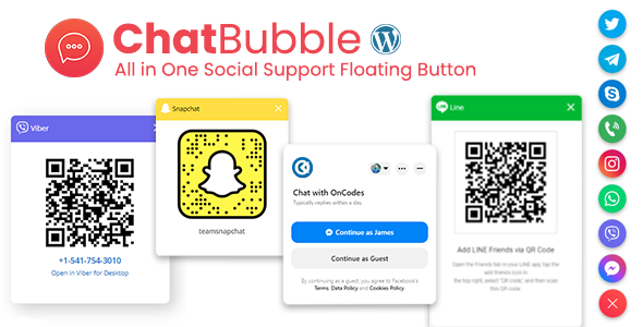 ChatBubble - WordPress All in One Social Support Floating Button