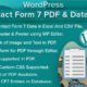 WordPress Contact Form 7 PDF, Google Sheet & Database