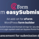 eForm easySubmission - Direct Form Edit & Extended Format String