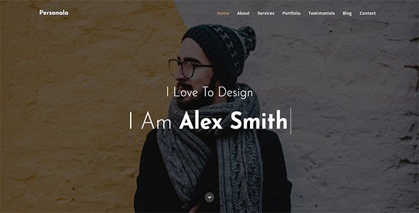 Personala - One Page Portfolio