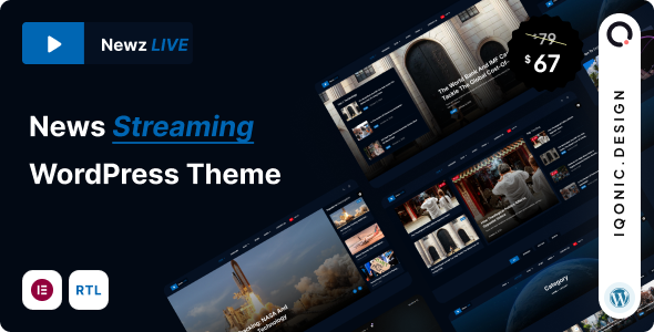 Newz LIVE - News Website WordPress Theme with Live Streaming