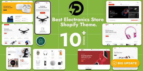 Drou – Electronics & Gadget Store Shopify 2.0 Theme | Fast & Conversion-Ready