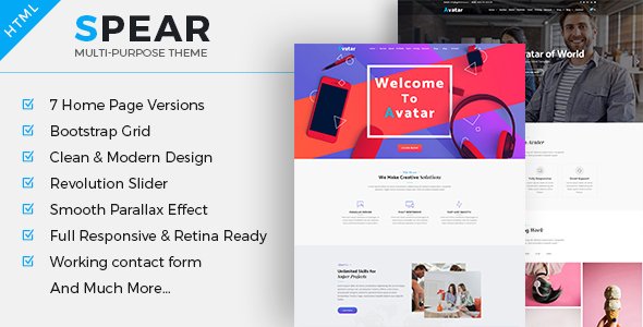 Spear - Multipurpose Business HTML Template