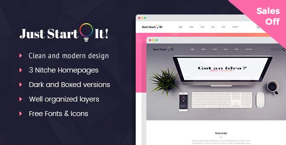 Just Start It - Corporate/Business WordPress Theme