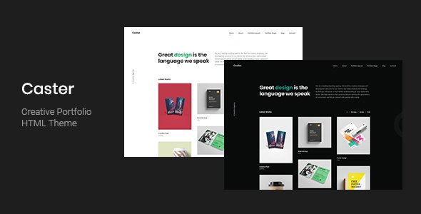 Caster - Creative Portfolio HTML Template