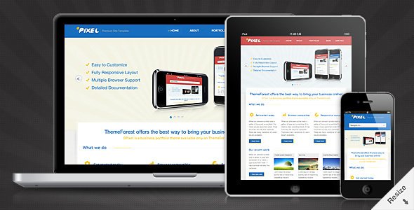0Pixel - Responsive HTML Template