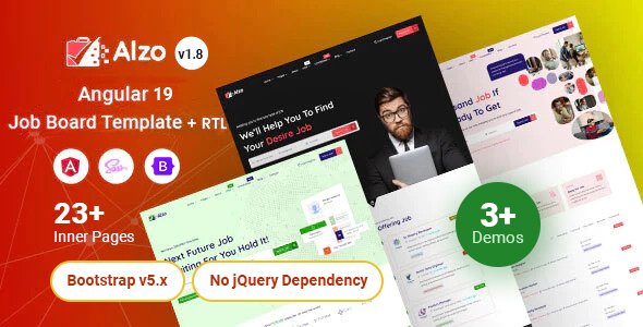 Alzo - Job Board Angular 19 Template with SSR