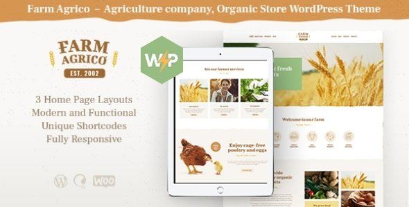 Farm Agrico | Agriculture & Organic Farm Food WordPress Theme