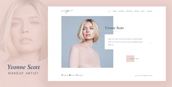 YS - Makeup Artist, Model & Beauty Portfolio Template
