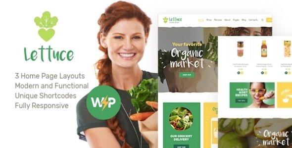 Lettuce | Grocery Store &  Green Food WordPress Theme