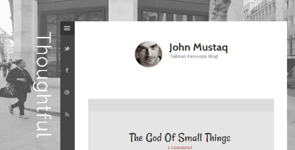 Thoughtful - Clean & Minimal Blogger Template