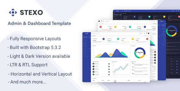 Stexo - Admin & Dashboard Template