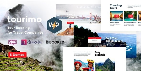 Tourimo - Tour Booking Tourism & Adventure WordPress Theme