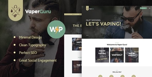 VaperGuru - Vape Smoking & Cigarette Store WordPress Theme