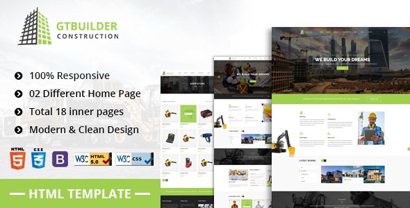 GTBuilder - Building & Construction HTML5 Template