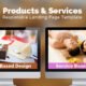 Products & Services Landing Page