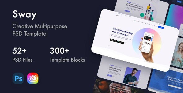 Sway - Creative Multipurpose PSD Template