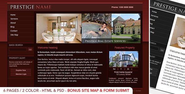 Prestige  Realestate - HTML